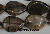 CST50 15.5 inches 18*25mm flat teardrop staurolite gemstone beads