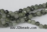 CSW10 15.5 inches 4mm faceted round seaweed quartz beads wholesale