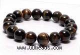 CTB03 7 inches 10mm round blue tiger eye stretch bracelet