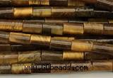 CTB1008 15 inches 2*4mm tube yellow tiger eye beads