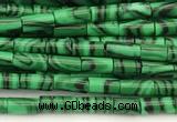 CTB1009 15 inches 2*4mm tube imitate malachite beads