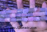 CTB262 15.5 inches 9*11mm - 9*13mm triangle natural morganite beads