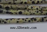 CTB305 15.5 inches 4*6mm tube dalmatian jasper beads wholesale