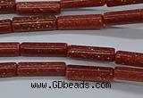 CTB328 15.5 inches 4*13mm tube goldstone beads wholesale