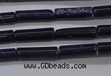 CTB329 15.5 inches 4*13mm tube blue goldstone beads wholesale