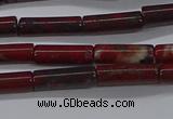 CTB333 15.5 inches 4*13mm tube brecciated jasper beads wholesale