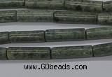 CTB337 15.5 inches 4*13mm tube green lace stone beads wholesale