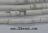 CTB340 15.5 inches 4*13mm tube white howlite beads wholesale