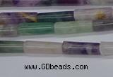 CTB348 15.5 inches 4*13mm tube fluorite beads wholesale