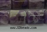 CTB502 15.5 inches 10*13mm triangle dogtooth amethyst beads wholesale