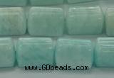 CTB546 15.5 inches 10*13mm triangle amazonite beads wholesale