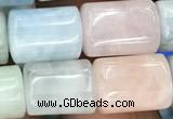 CTB602 15.5 inches 10*11mm - 10*12mm tube morganite beads