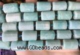 CTB655 15.5 inches 12*16mm faceted tube amazonite beads