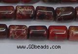 CTB710 15.5 inches 6*8mm tube poppy jasper beads wholesale