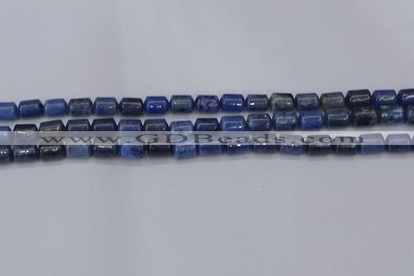 CTB716 15.5 inches 6*8mm tube blue dumortierite beads wholesale