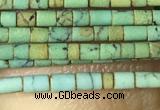 CTB802 15.5 inches 1mm tube turquoise beads wholesale