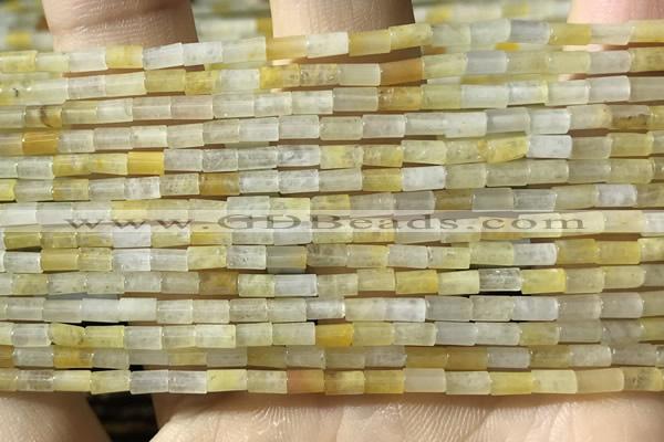 CTB812 15.5 inches 2*4mm tube yellow aventurine beads wholesale