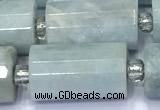 CTB901 15 inches 10*16mm faceted tube aquamarine beads