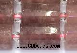 CTB904 15 inches 10*16mm faceted tube strawberry quartz beads