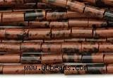 CTB994 15 inches 2*4mm tube mahogany obsidian beads