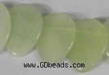 CTD05 Top drilled 22*30mm flat teardrop New jade beads