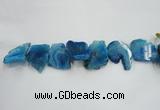 CTD1507 Top drilled 25*40mm - 35*55mm freeform agate slab beads