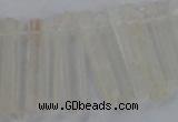 CTD1620 Top drilled 5*25mm - 6*45mm sticks white crystal beads