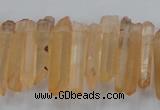 CTD1630 Top drilled 5*20mm - 8*30mm sticks red quartz beads