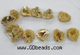 CTD1681 Top drilled 15*25mm - 30*35mm nuggets druzy agate beads