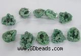 CTD1685 Top drilled 15*25mm - 30*35mm nuggets druzy agate beads