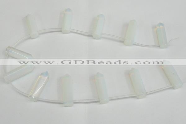 CTD1800 Top drilled 10*30mm - 10*32mm sticks opal beads wholesale