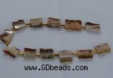 CTD1993 Top drilled 18*25mm - 20*25mm freeform druzy citrine beads