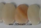 CTD21 Top drilled 20*30mm oval pink aventurine beads wholesale