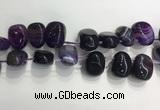 CTD2122 Top drilled 15*25mm - 18*25mm freeform agate beads