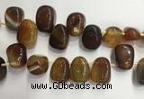 CTD2131 Top drilled 15*25mm - 18*25mm freeform agate beads