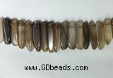 CTD2161 Top drilled 8*20mm - 10*40mm sticks agate gemstone beads