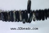 CTD2172 Top drilled 8*20mm - 10*40mm sticks agate gemstone beads