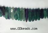 CTD2174 Top drilled 8*20mm - 10*40mm sticks agate gemstone beads