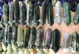 CTD2245 Top drilled 10*22mm - 12*45mm faceted nuggets Indian agate beads