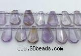 CTD2266 Top drilled 16*28mm - 20*30mm faceted freeform ametrine beads