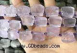 CTD2281 Top drilled 15*20mm - 17*23mm freeform amethyst beads