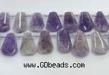 CTD2338 Top drilled 16*18mm - 20*30mm freeform lavender amethyst beads