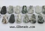 CTD2343 Top drilled 16*18mm - 20*30mm faceted freeform jade beads