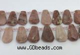 CTD2349 Top drilled 16*18mm - 20*30mm faceted freeform gemstone beads