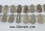 CTD2362 Top drilled 16*18mm - 20*30mm faceted freeform moonstone beads