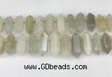 CTD2392 Top drilled 13*30mm - 14*42mm sticks moonstone beads