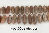 CTD2394 Top drilled 13*30mm - 14*42mm sticks moonstone beads