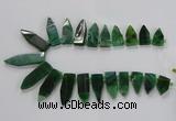 CTD2514 Top drilled 15*25mm - 16*50mm sticks agate gemstone beads