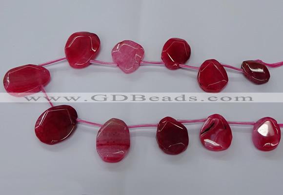 CTD2567 15.5 inches 18*25mm - 30*40mm freeform agate beads