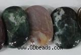 CTD26 Top drilled 20*30mm oval Indian agate beads wholesale